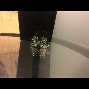 Betsey Johnson anchor earrings
